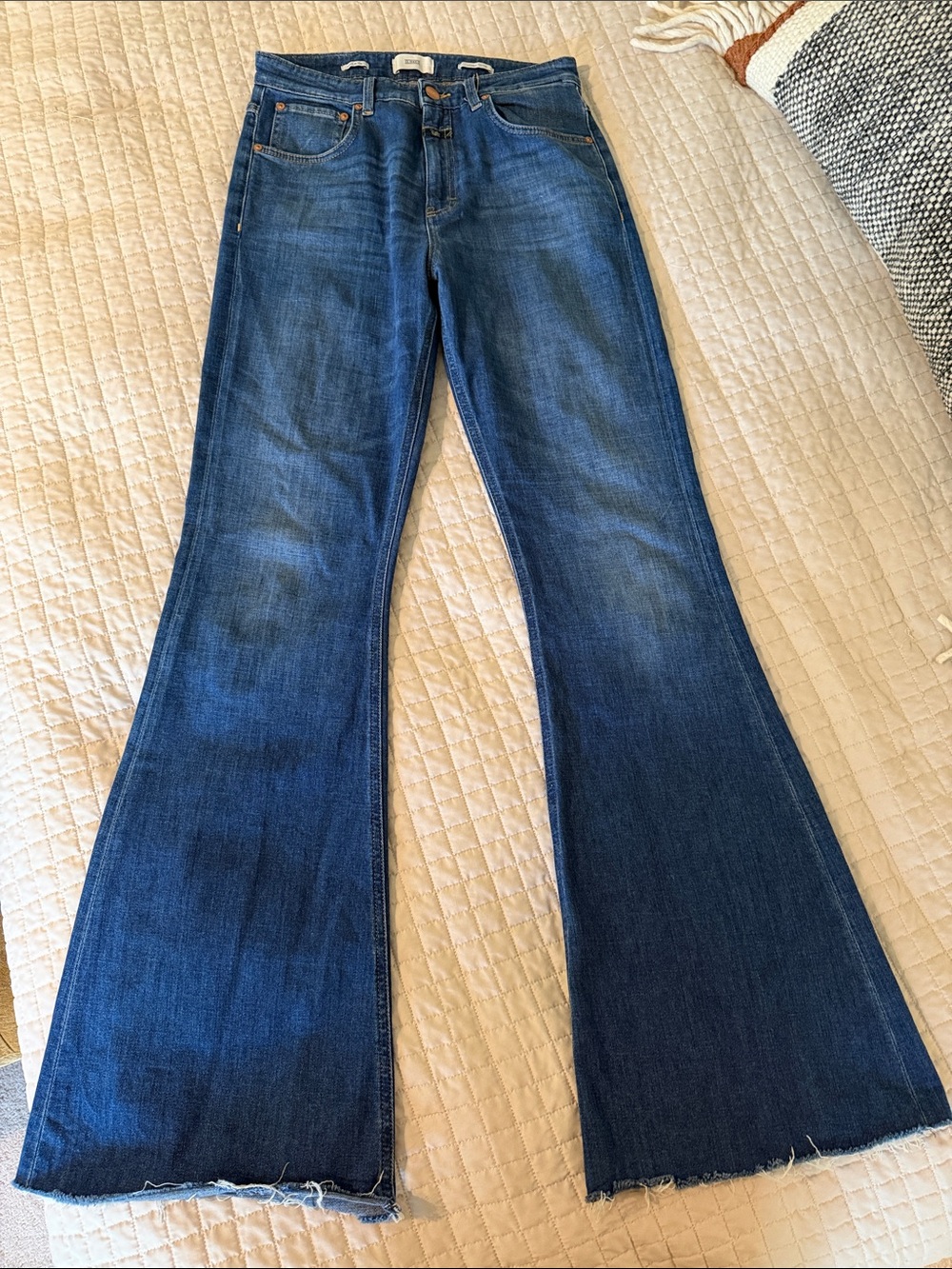 CLOSED Italian Organic Cotton Denim Flare Bell Bottom Luxury Jeans